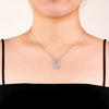 1.20 TCW Round Moissanite Diamond Heart Pendant Necklace