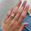 1.50 CT-3.50 CT Oval  CVD Diamond Dainty Style Engagement Ring
