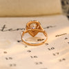 1.0 - 3.0 CT Pear CVD Diamond Double Halo Engagement Ring