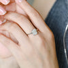 1.0 CT-3.0 CT Emerald CVD Diamond Solitaire Engagement Ring