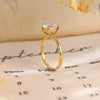 1.0 - 3.0 CT Oval CVD Diamond Solitaire Engagement Ring