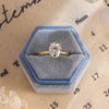 1.0 - 3.0 CT Oval CVD Diamond Solitaire Engagement Ring