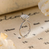 1.0-3.0 CT Oval  CVD Diamond Hidden Halo Engagement Ring