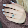 1.50-3.50  CT Emerald CVD Diamond Dainty Engagement Ring