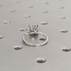 1.0-3.0 CT Princess CVD Diamond Dainty Engagement Ring