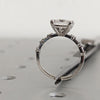 1.0-3.0 CT Princess CVD Diamond Dainty Engagement Ring