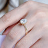 1.0 - 3.0 CT Oval CVD Diamond Solitaire Engagement Ring