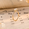 1.0-3.0 CT Pear CVD Diamond Solitaire Engagement Ring