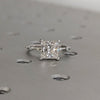 1.0-3.0 CT Princess CVD Diamond Dainty Engagement Ring