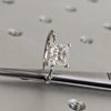 1.0-3.0 CT Princess CVD Diamond Dainty Engagement Ring