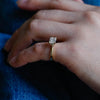 1.0-3.0 CT Emerald  CVD Diamond Solitaire Engagement Ring