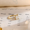 1.0 - 3.0 CT Oval F/VS1 CVD Diamond Three Stone Style Engagement Ring