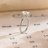 1.0 - 3.0 CT Oval CVD Diamond Cluster Engagement Ring