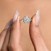 1.0-3.30 CT Marquise CVD Diamond Three Stones Engagement Ring