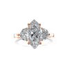 1.0-3.30 CT Marquise CVD Diamond Three Stones Engagement Ring