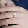1.0 - 3.0 CT Pear CVD Diamond Solitaire Engagement Ring