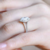 1.0 - 3.0 CT Marquise CVD Diamond Split Shank Style Engagement Ring