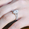 1.0 - 3.0 CT Marquise CVD Diamond Split Shank Style Engagement Ring