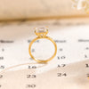 1.0-3.0 CT Emerald  CVD Diamond Solitaire Engagement Ring