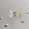 1.0 - 3.0 CT Marquise CVD Diamond Solitaire Engagement Ring