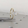 1.0 - 3.0 CT Marquise CVD Diamond Solitaire Engagement Ring