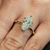 1.0 - 3.0 CT Marquise CVD Diamond Solitaire Engagement Ring