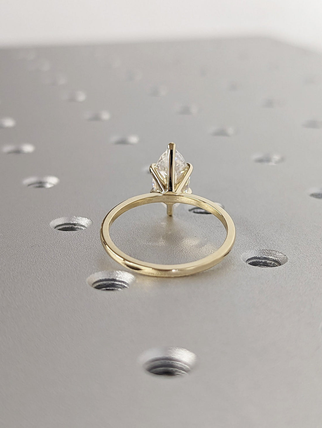 1.0 - 3.0 CT Marquise CVD Diamond Solitaire Engagement Ring