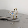 1.0 - 3.0 CT Marquise CVD Diamond Solitaire Engagement Ring