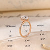 1.0 - 3.0 CT Pear CVD Diamond Solitaire Engagement Ring