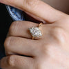 1.0 - 3.0 CT Marquise CVD Diamond Halo Solitaire Engagement Ring