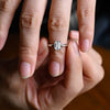 1.0-3.0 CT Emerald CVD Diamond Solitaire Engagement Ring