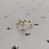 1.0 - 3.0 CT Elongated Cushion   CVD Diamond Bezel Setting Engagement Ring