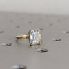 1.50 - 3.50 CT Emerald CVD Diamond Solitaire Engagement Ring