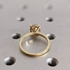 1.0 - 3.0 CT Round  CVD Diamond Pave Setting Engagement Ring