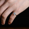 1.0-3.0 CT Emerald CVD Diamond Solitaire Engagement Ring