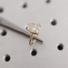 1.0 - 3.0 CT Elongated Cushion   CVD Diamond Bezel Setting Engagement Ring