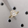 1.0 - 3.0 CT Elongated Cushion   CVD Diamond Bezel Setting Engagement Ring