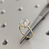 1.50 - 3.50 CT Emerald CVD Diamond Solitaire Engagement Ring