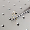 1.50-3.50 CT Emerald  CVD Diamond Solitaire Engagement Ring