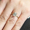 1.50-3.50 CT Emerald  CVD Diamond Solitaire Engagement Ring
