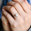 1.50-3.50 CT Pear CVD Diamond Halo Pave Setting Engagement Ring