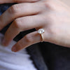 1.0 - 3.0 CT Oval  CVD Diamond Solitaire Engagement Ring