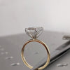 1.50 - 3.50 CT Emerald  CVD Diamond Solitaire Engagement Ring