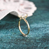 1.0 - 3.0 CT Emerald CVD Diamond Solitaire Engagement Ring