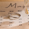 1.0-3.0 CT Emerald E/VS1 CVD Diamond Five Stone Style Engagement Ring
