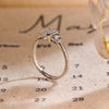 1.0-3.0 CT Emerald E/VS1 CVD Diamond Five Stone Style Engagement Ring