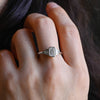 1.0-3.0 CT Emerald E/VS1 CVD Diamond Five Stone Style Engagement Ring
