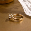1.0 - 3.0 CT Round  CVD Diamond  Solitaire Engagement Ring