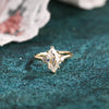1.0-3.0 CT Marquise CVD Diamond Cluster Engagement Ring