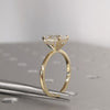 1.50 CT Oval CVD Diamond Solitaire Engagement Ring